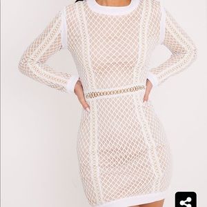 Fishnet bodycon dress
